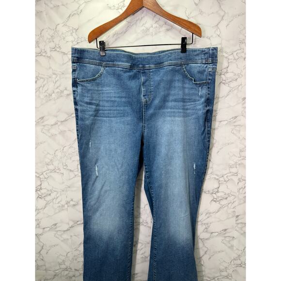 Torrid Plus Jeans sz 4X Tall 26/28 Lean Jean Slim Boot #H228 - Picture 12 of 12